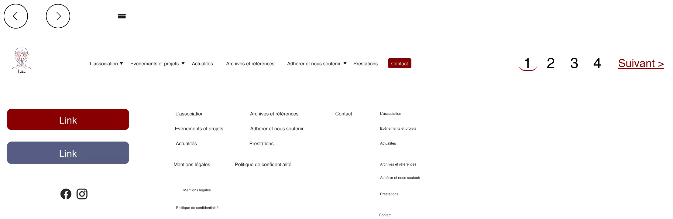 Design system projet stage Association l'êttre protfolio François THO