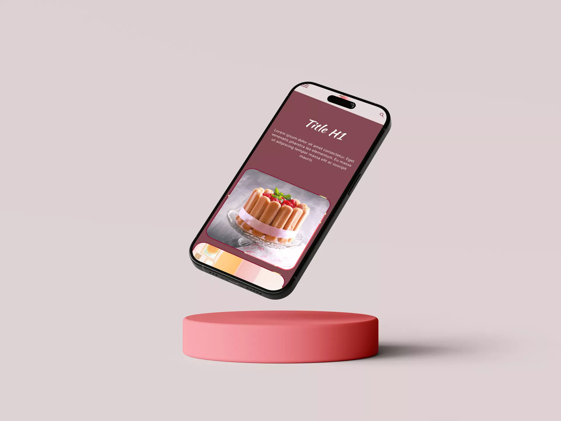 Mockup maquettes site web mobile projet les patisseries de Su Portfolio Francois THO